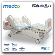 MED-P502 Cinco funciones cama eléctrica de hospital con ruedas